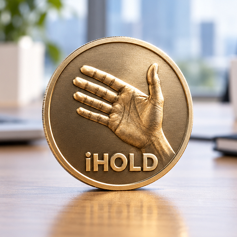 $iHOLD green square Twitter post